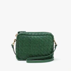 Clare V Midi Sac in Evergreen Zig Zag